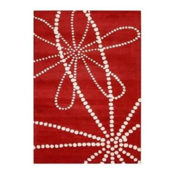 Alliyah Rugs - Alliyah Rugs Zenab 8' x 10' Rectangular Red & Ivory Area Rug - Rugs