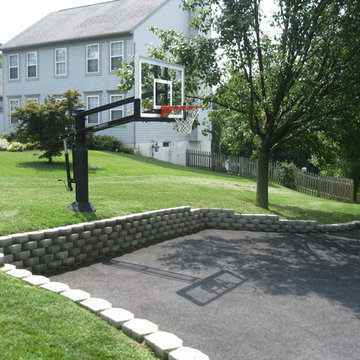 Dan S's Pro Dunk Gold Basketball System on a 30x31 in Mount Airy, MD