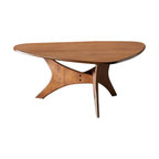 INK+IVY Blaze Mid-Century Triangle Wood Coffee Table, Brown