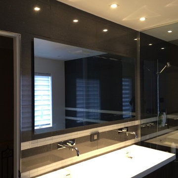Large Mirror w/Walk In Shower