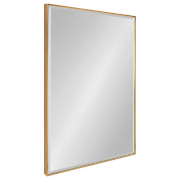 Rhodes Framed Wall Mirror, Gold, 24.75x36.75
