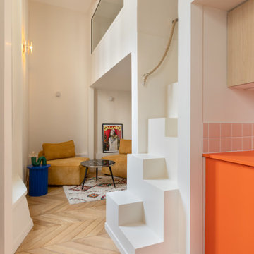 Rénovation complète d'une loge à Paris 11 avec mezzanine