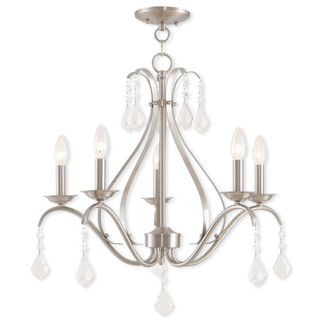 Caterina 5-Light Chandelier, Brushed Nickel