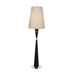 Robert Abbey Jonathan Adler Ventana Polished Nickel Floor Lamp - Floor Lamps