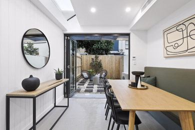 Design ideas for a small contemporary home design in Sydney.