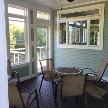 3 Season Addition, Composite Deck and Custom Composite/Stainless Cable Railing