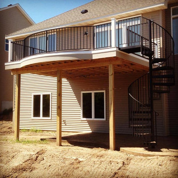 Deck with Spiral Staircase