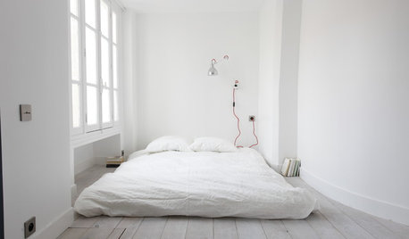 Sov gott i ett rofyllt minimalistiskt sovrum