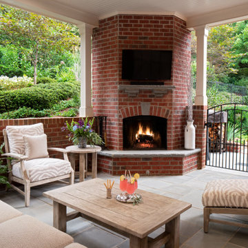 Rolston Drive Covered Patio & Fireplace