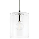 Mitzi by Hudson Valley Lighting - Neko 1-Light Large Pendant, Polished Nickel Finish, Clear Glass - Features: