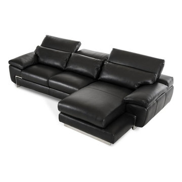 Modern Leather Sectional Sofas with Chaise