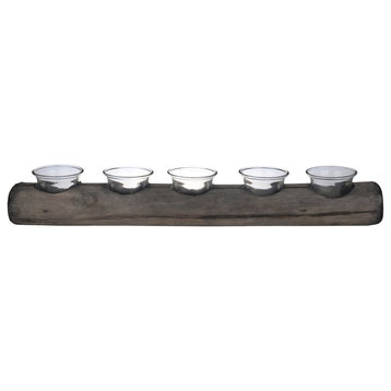 Jude Candle or Candle Holder, Gray