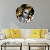 Beautiful Woman Printed Wall Art Unframed Free Floating Tempered Glass