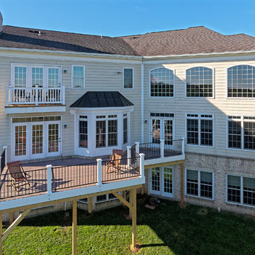 TimberTech Deck with Powder-Coated Iron Railing in Leesburg