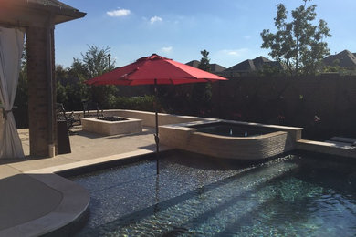 Example of a minimalist pool design in Houston