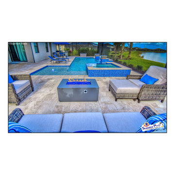 (Price-Garczynski) ESTERO, FL Superior Pools Custom Luxury Swimming Pool/Spa.