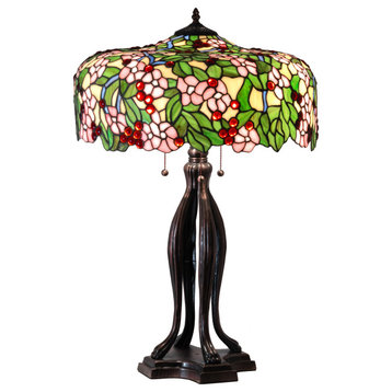 30 High Tiffany Cherry Blossom Table Lamp