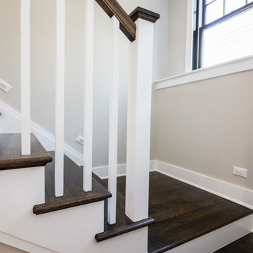 Project #57 | Staircase with Cozy Reading Nook Below