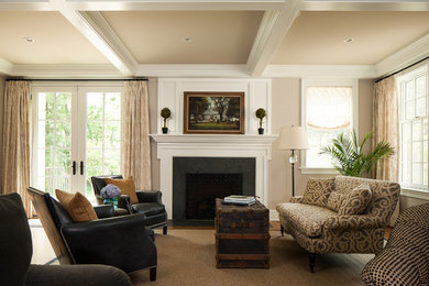 Living room - traditional living room idea in Philadelphia