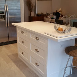 Profile I | Matte White Cabinet Doors - Kitchen Cabinetry