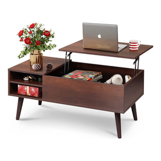 Lift Top Coffee Table with Storage, Hidden Compartment and Adjustable ...