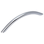 Cosmas - Cosmas 801-128CH Polished Chrome Bow Cabinet Pull - 5" (128mm) Hole Centers