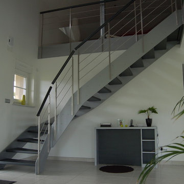 Escalier ambiance industriel LOFT