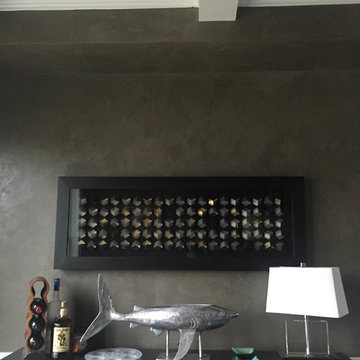 Venetian Plaster + Silver Leaf Dining Room
