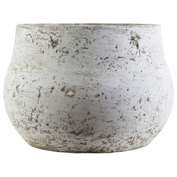 Rome Small Decorative Pot by Surya, Taupe/Ivory