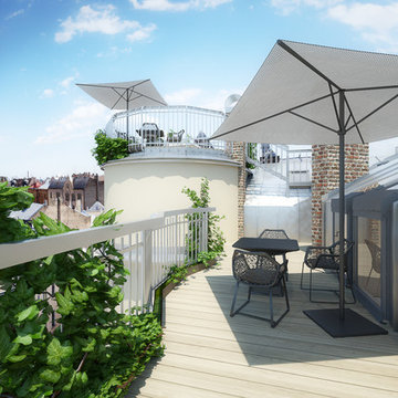 City rooftop romance
