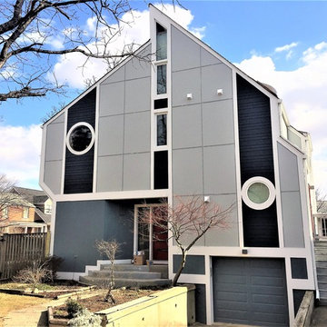 Contemporary Hardie Siding | Provia Door | Arlington, VA