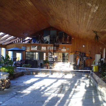 Pool House Refinish Wood Siding