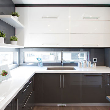 AyA Chelsea Grey & White High Gloss