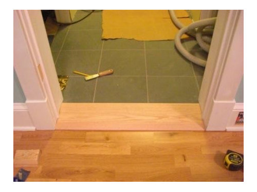 Wide Interior Threshold, How To Install A Door Threshold On Tile Floor