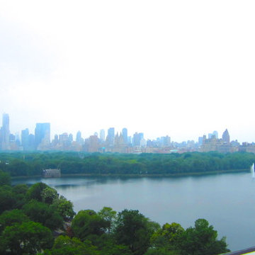View of Central Park from the building rooftop