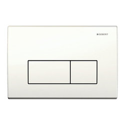 Geberit Alpine White Kappa50 Flush Plate - Bathroom Fixtures