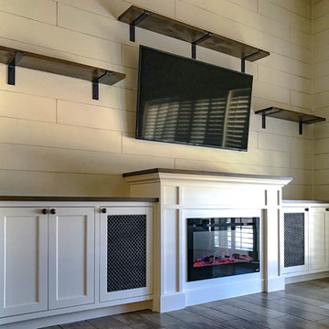 Fireplace Entertainment Center, Fresh Install