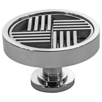 Drawer Pulls and Knobs, Parquet Design by Designer Drains, Polished Stainless Steel