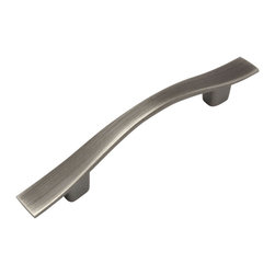 Cosmas - Cosmas 8902AS Antique Silver Cabinet Pull, 3" Hole Centers, Set of 5 - Cabinet And Drawer Handle Pulls