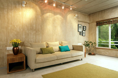 Inspiration for a contemporary living room in Pune.