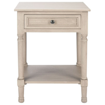 Safavieh Tate 1 Drawer Accent Table, Greige