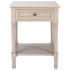 Safavieh Tate 1 Drawer Accent Table, Greige