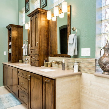 Earth Toned Master Bath