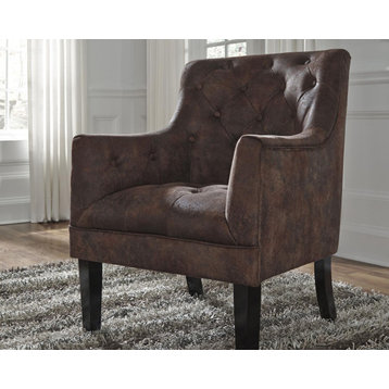 Drakelle Accent Chair, Mahogany
