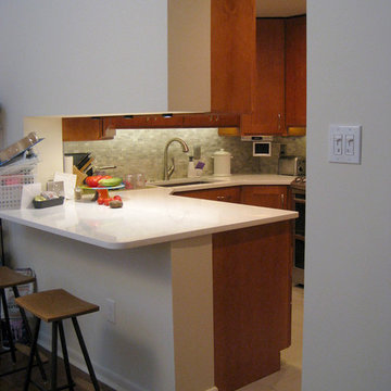 New Kitchen 2016 -- view from entry, after