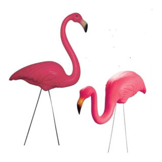 Design Toscano Large Pink Flamingo Yoga Statues & Reviews