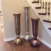 HOWARD ELLIOTT Floor Vase Flared Trumpet Shape Body Ball Base Tall