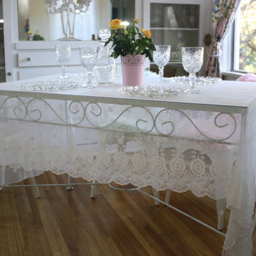EMBROIDERED SHEER FABRIC - Creations - Beautiful TableCloth
