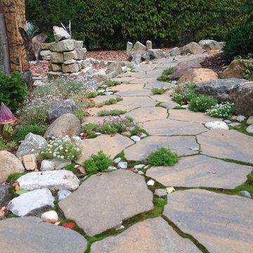 North Brunswick, NJ. Stone paths, Patios and Butterflies