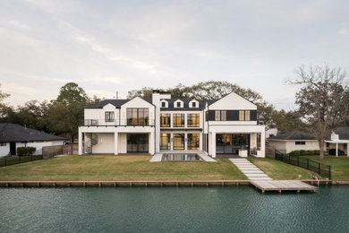 Inspiration for a contemporary exterior home remodel in Houston